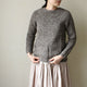 作品例:「Dovestone natural aran」8 marl yarn brown