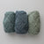 左からsummerstorm blue,kielder blue,sage green