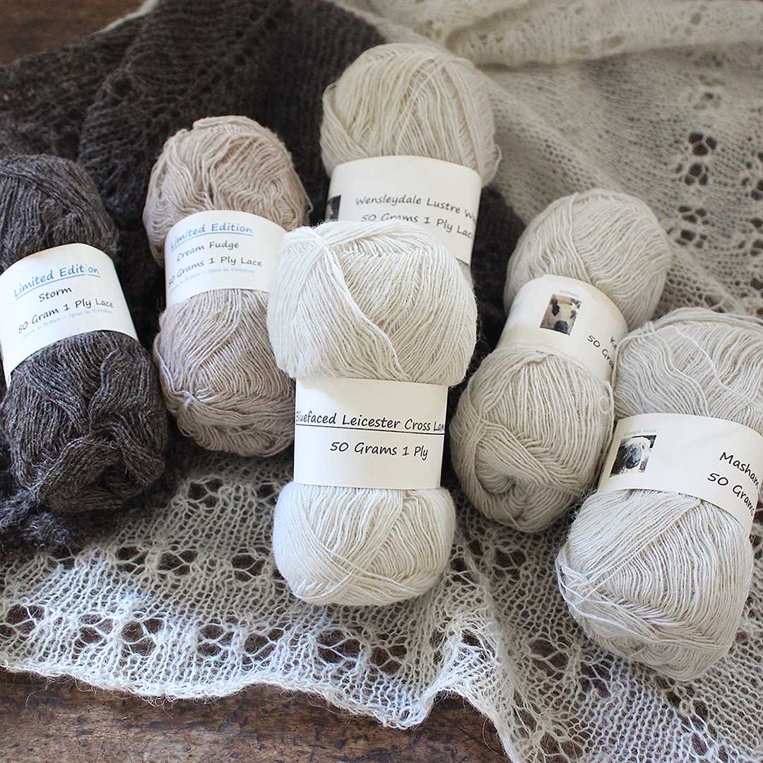 Woolie batt 1ply lace – moorit