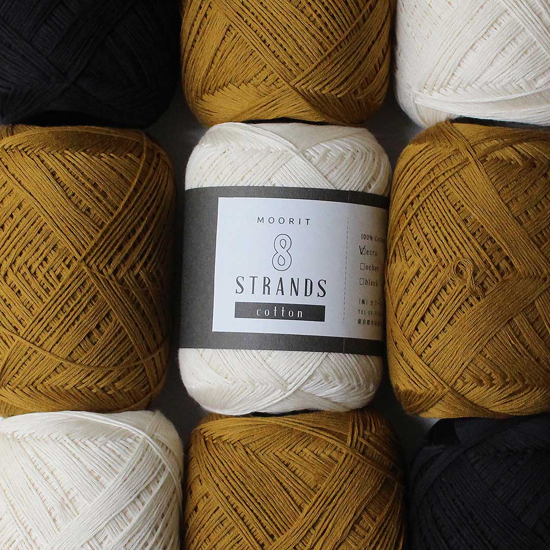 天然素材の編み込みみの MOORIT 8STRANDS cotton – moorit