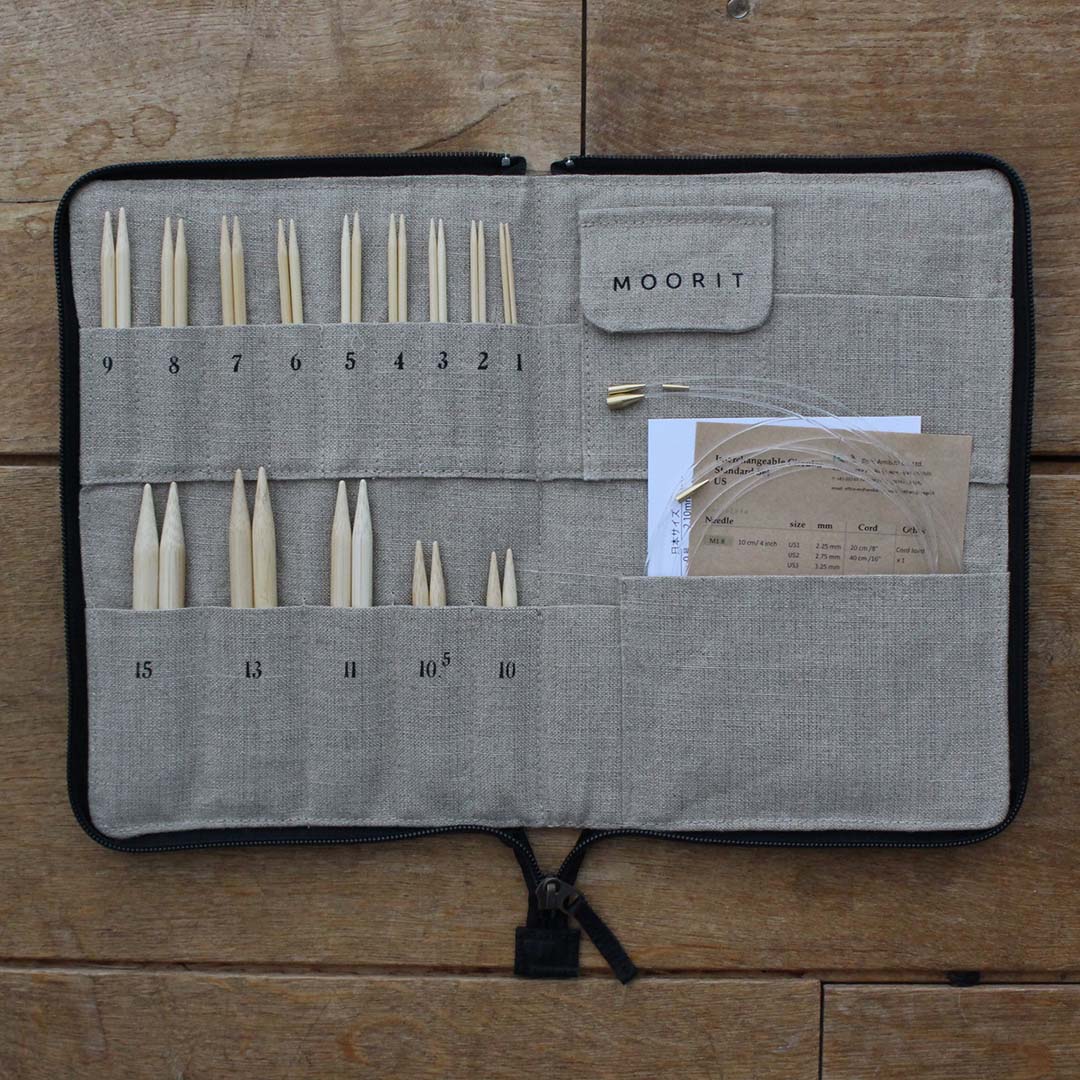 輪針セット US1-15 オリジナルケース入り – moorit