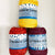 上：BRIGHT YELLOW、左：RED ORANGE、右：BURGUNDY　CHERRY