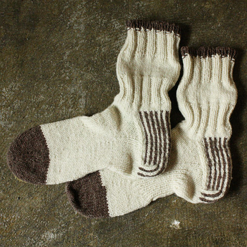 ストライプかかとのソックス パターン – moorit ストライプかかとのソックス パターン – moorit